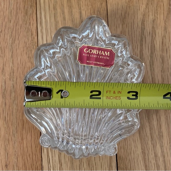 NIB Vintage Gorham Full Lead Crystal West Germany Covered Candy/Trinket Dish 4in - Picture 8 of 9